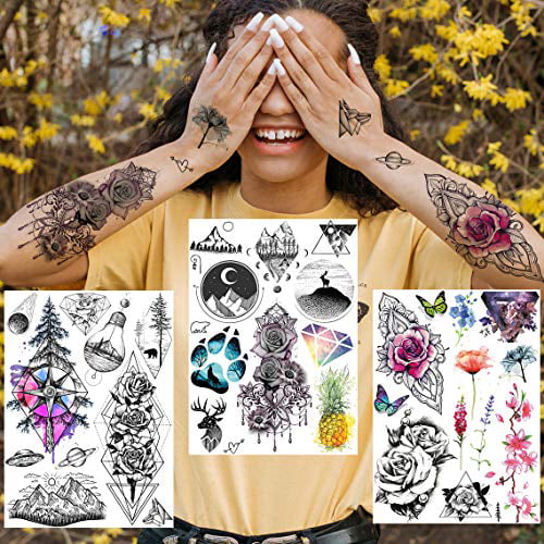 Savvi Rocker Rock Star Tattoos for Girls ~ 50 Temporary Tattoos